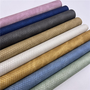 0.9mm d'épaisseur en relief Grain tissu matériel synthétique cuir artificiel PU cuir pour sac chaussure - Product Image 2