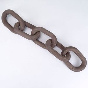 Chaîne décorative multicolore à cinq anneaux en bois sculpté à la main, design moderne, pour restaurants, bureau et mur - Product Image 6