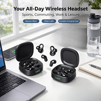 Earbud Nirkabel TWS Bluetooth 5.4 Fungsi Ganda Headphone Stereo In-Ear Speaker 8mm Tipe C Mini Earphone Bluetooth