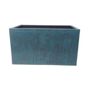 Jardinière rectangulaire en acier galvanisé moderne Pot de fleur en métal noir blanc enduit de poudre et jardinière jardinières en aluminium - Product Image 1