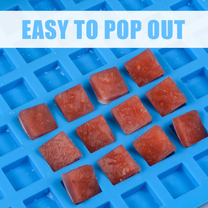 Moules en silicone pour bonbons gélifiés, 126 cavités carrées de 1 cm, <span class=keywords><strong>mini</strong></span>-moules à chocolat en forme de cube, vente en gros directe d'usine - Product Image 4