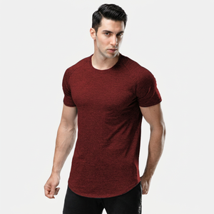 เสื้อยิมคุณภาพสูงสั่งทำขายส่ง ผ้าฝ้าย 95% สแปนเด็กซ์ 5% เสื้อยิมเปล่าสำหรับออกกำลังกาย เสื้อผ้าฟิตเนส เสื้อผ้าผู้ชายสำหรับฤดูร้อน - Product Image 1