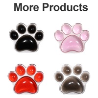 Tapis de souris en silicone pour chat de dessin animé souple repose-poignet en silicone transparent Mini tapis de souris patte de chat