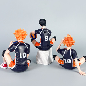 Figura de PVC del Anime Haikyu, Figura de <span class=keywords><strong>Hinata</strong></span> <span class=keywords><strong>Shoyo</strong></span> y Kageyama Tobio con Comida Instantánea, Adorno Decorativo para el Interior del Automóvil - Product Image 3