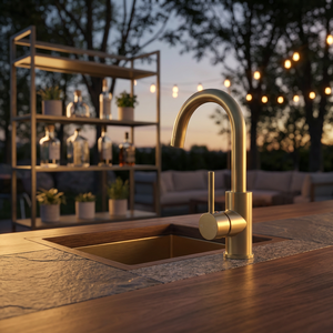 robinet de cuisine laiton argent noir or flexible robinet de cuisine évier bar douchette extractible - Product Image 1