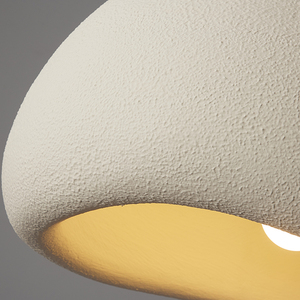 Lampada Moderna Minimalista D80CM, Illuminazione Pendente Nordica Wabi Sabi, <span class=keywords><strong>Lampadario</strong></span> a Sospensione Giapponese <span class=keywords><strong>Beige</strong></span> a Forma di Nuvola, Lampadari LED - Product Image 4