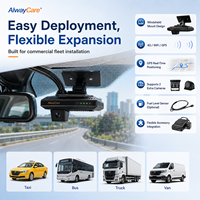 Caméra embarquée double canal 1080P Alwaycare pour flotte industrielle, taxis, bus et VTC, avec GPS+4G et interphone vocal