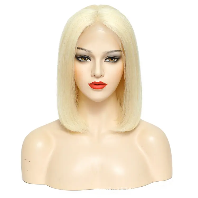 Hot Selling Pretty and Lovely 4x4 HD Lace 613 Blonde Bob Wig Hd Frontal Full Lace Wig For Women