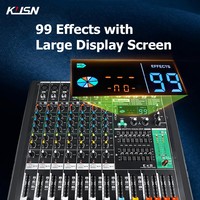 Mixer Digital Profesional 12 Kanal 99 DSP Bluetooth MP3 USB Konsol Pencampur Audio Konsol Mixer Suara