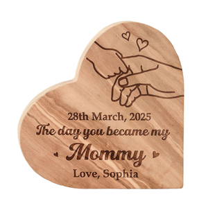 Personalized Custom Eco-Friendly Valentine's Day <b>Wooden</b> <b>Heart</b>-shaped Home Decor Southwestern Design for Living Room Ceiling - Product Image 1