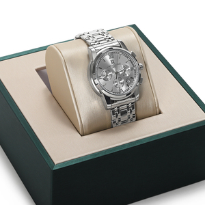 Sundo bán buôn cao cấp biểu tượng tùy chỉnh sang trọng thanh lịch làm bằng tay da lộn da đồng hồ hiển thị Khay Đứng cao bóng sơn mài kết thúc - Product Image 4