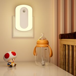 Lampe de nuit à détecteur de mouvement LED, à brancher, 3 niveaux de luminosité réglables, lumière de nuit murale automatique pour chambre à coucher, escalier, couloir - Product Image 6