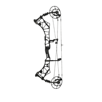 Arc à poulies STARCN neuf en alliage d'aluminium CNC, 40-70 lbs, 356 FPS, pour la chasse, 80 % de force de tir, longueur de tir réglable 25-30 pouces