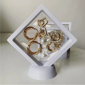 Biểu Tượng Tùy Chỉnh Rõ Ràng Pe Phim Vòng Vòng Cổ Bông Tai Quà Tặng Lưu Trữ Trường Hợp Nhựa 3D Nổi Khung Đồ Trang Sức Hiển Thị Hộp Bao Bì - Product Image 3