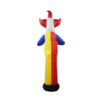 Décorations gonflables géantes d'Halloween de 12 pieds Clown effrayant avec lumières LED Blow up Dancer Holiday Party