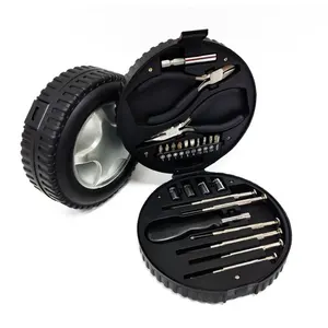 Vendita calda a buon mercato Stock Products 24pcs Mini Set di strumenti di riparazione forma di pneumatici 4s negozio strumenti regalo per auto