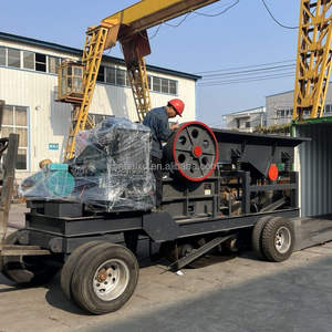 Mobile 50-Tonnen-Stunden-Kiesbrecheranlage mit Dieselmotor für Granit und Basalt zur Vor-Ort-Zerkleinerung - Product Image 2