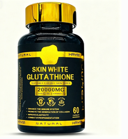 Capsules de Glutathion Liposomal 20000mg Éclaircissement de la Peau Anti-Acné Hyperpigmentation Collagène Élasticité Éclat 60 gélules