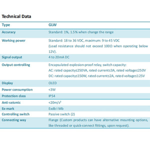 Đồng hồ đo lưu lượng chất lỏng bằng thép không gỉ GLW cảm biến lưu lượng tuabin kỹ thuật số Công tắc độc lập 2 kênh 4-20m đầu ra tín hiệu hiện tại nước - Product Image 3