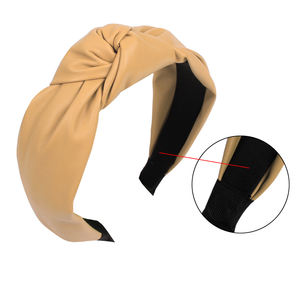 Rfd ที่คาดผมผู้หญิงหนัง PU แบบเรียบง่ายผูกปมกลาง - Product Image 6