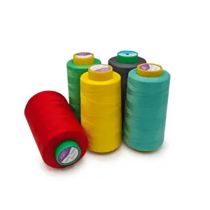 20/3 Cheap Sewing Polyester Thread White Anma Polyester Thread Supplier For Clothes Overlock