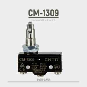 Microinterruptor Eléctrico CM CNTD Changde CM-1309, Tipo de Presión de Rodillo Recto con Reinicio Automático, Límite de Recorrido, Circuito SPDT, Fabricado en Plástico - Product Image 2
