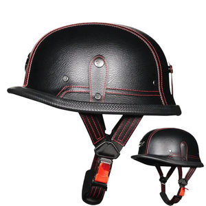 Quatre saisons Scooter <span class=keywords><strong>moto</strong></span> Vintage léger demi casque hommes et femmes voiture électrique casque ouvert visage - Product Image 1