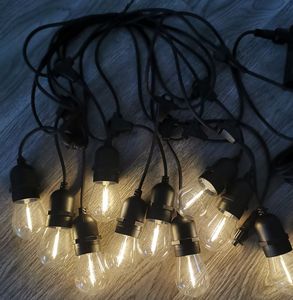 Populaire extérieur 24V S14 E26 E27 prise LED Filament ampoule guirlandes lumineuses pour Patio décorations de vacances de noël - Product Image 5