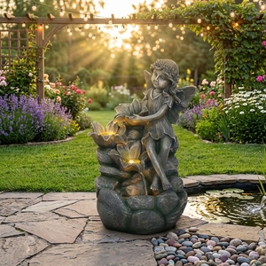 <span class=keywords><strong>Fontana</strong></span> d'Acqua con Angioletti, Ornamento per Decorazione del Giardino, Bestseller - Product Image 4