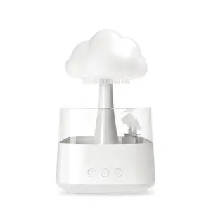 Lumière colorée mignon bébé dormir aide machine à bruit blanc pluie-gouttelette d'eau sons humidificateur d'air champignon diffuseur de pluie