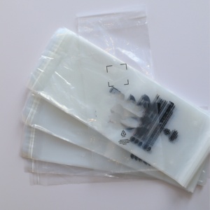 Sac d'enveloppe en plastique PE HDPE plat transparent auto-scellant de haute qualité sous armure fermeture à glissière logo personnalisé pour l'emballage de chaussures - Product Image 5