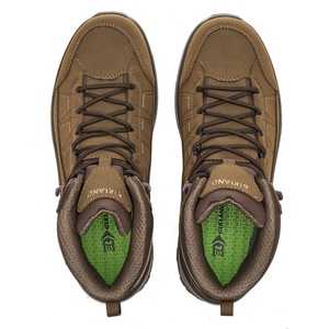 Botas tácticas de corte medio para hombre, zapatos nobuk artificiales impermeables personalizados al por mayor, zapatos cómodos y transpirables para exteriores para hombre - Product Image 6