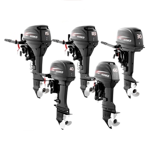 Moteur chinois 20 CV 2 temps pour bateau, moteur à arbre court, moteur pour bateau pneumatique, commande arrière, deux cylindres - Product Image 3