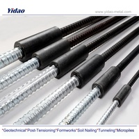 G75 Grade Helicoidal Thread Bar Rock Bolt - Mining & Tunneling Anchor Rod | ISO 9001