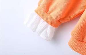 ชุดเสื้อผ้าเด็ก ชุดกางเกงกีฬาสำหรับเด็กผู้หญิง พร้อมลูกไม้สวยงาม ขายส่ง - Product Image 6