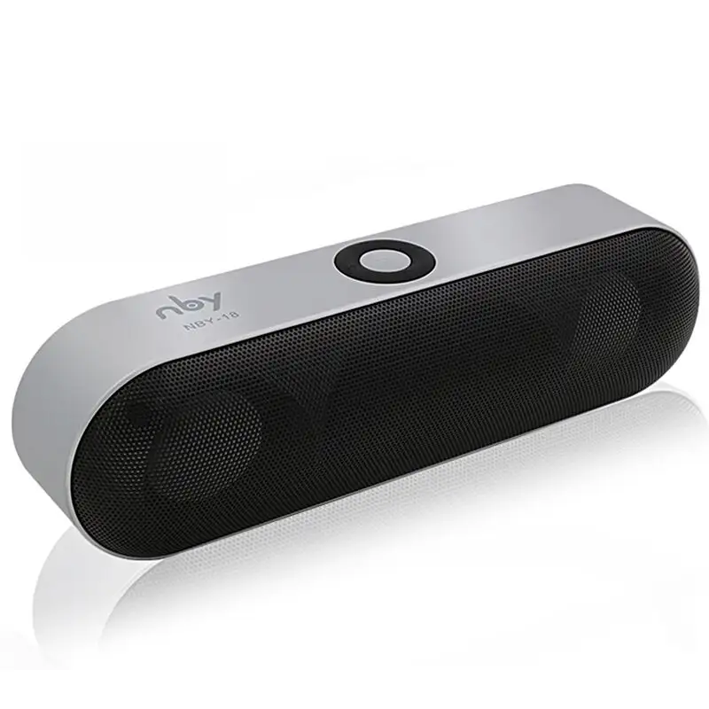 NBY-18 mini speaker portable wireless speaker sound system 3D stereo music surround sound support BT TF AUX USB