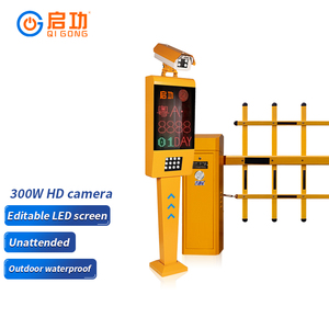 QiGong Aluminium Steel Remote Control Security <strong>Barrier</strong> Gate CE Certified Max 6m Boom Length Yellow Traffic <strong>Spikes</strong> for Parking - Product Image 3