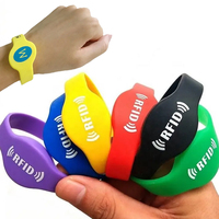 Bracelet RFID NFC en silicone personnalisable pour événements sportifs, cartes de visite, hôtels, cartes de membre - Réutilisable, étanche, réglable