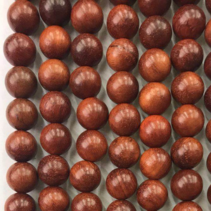 Giá bán buôn 8mm Vòng gỗ đàn hương gỗ hồng mộc mun thuja gỗ sọc gỗ Bead Strand Loose Bead cho kinh Mân Côi Vòng đeo tay làm - Product Image 3