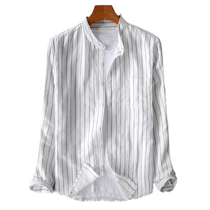 Custom Business <strong>Men's</strong> Casual Button Down <strong>Shirt</strong> Long Sleeve Linen <strong>Chambray</strong> <strong>Shirt</strong> S-5XL - Product Image 1