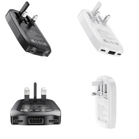 Productos Más Vendidos 2026, Adaptador de Viaje Ultra Delgado y Rápido, Cargador PD GaN, Cargador de Pared USB C Plegable de 65W con Enchufe para Reino Unido, para Laptop