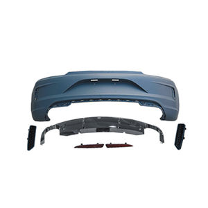 Kit carrosserie pare-chocs arrière de voiture Grille d'admission d'air pour <span class=keywords><strong>Scirocco</strong></span> R Style 2015 2016 2017 - Product Image 1