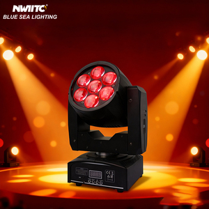 Khuyến mãi lớn 7x12W RGBW 4-in-1 Mini zoom <span class=keywords><strong>led</strong></span> di chuyển đầu rửa ánh sáng cho DJ Câu Lạc Bộ tiệc cưới sự kiện trực tiếp siêu nhỏ gọn - Product Image 1