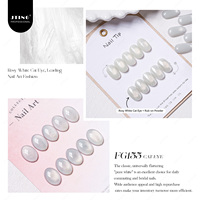 JTING Vernis à ongles gel effet œil de chat blanc rosé brillant, fini satiné, perles de verre, magnétique, sans HEMA/TPO, fournisseur OEM
