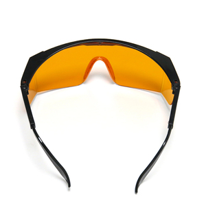Lunettes de sécurité de laboratoire légères (30g) orange, bloquant la lumière LED bleue et violette 405nm 460nm, verres orange, pour blanchiment dentaire, OEM - Product Image 5