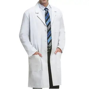 Factory Made Professional Pharmacy White Coat Operating Room Using Laboratory Clinic Doctor And Nurse Wearing White Lab Coat