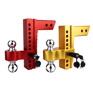 Enganche de remolque retráctil ajustable universal, bloqueo de enganche de remolque de aluminio para coche y camión todoterreno de 2 pulgadas para Tractor - Product Image 1