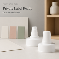 Bouchon distributeur en plastique blanc avec buse, fermeture à pression pour l'emballage de miel, sauce, moutarde, ketchup, sirop