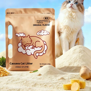 Free Sample Tofu Plant Cassava <b>Litter</b> 100% Natural Dust Free Kitty Sand Antibacterial Deodorization Cassava <b>Litter</b> - Product Image 1