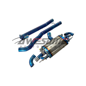 Impressionante Scarico Catback in Titanio con Valvetronic per <span class=keywords><strong>Mercedes</strong></span> W177 A45S <span class=keywords><strong>C118</strong></span> CLA45S GLA45S 2.0T, Silenziatore con Valvola e Controllo Remoto - Product Image 2